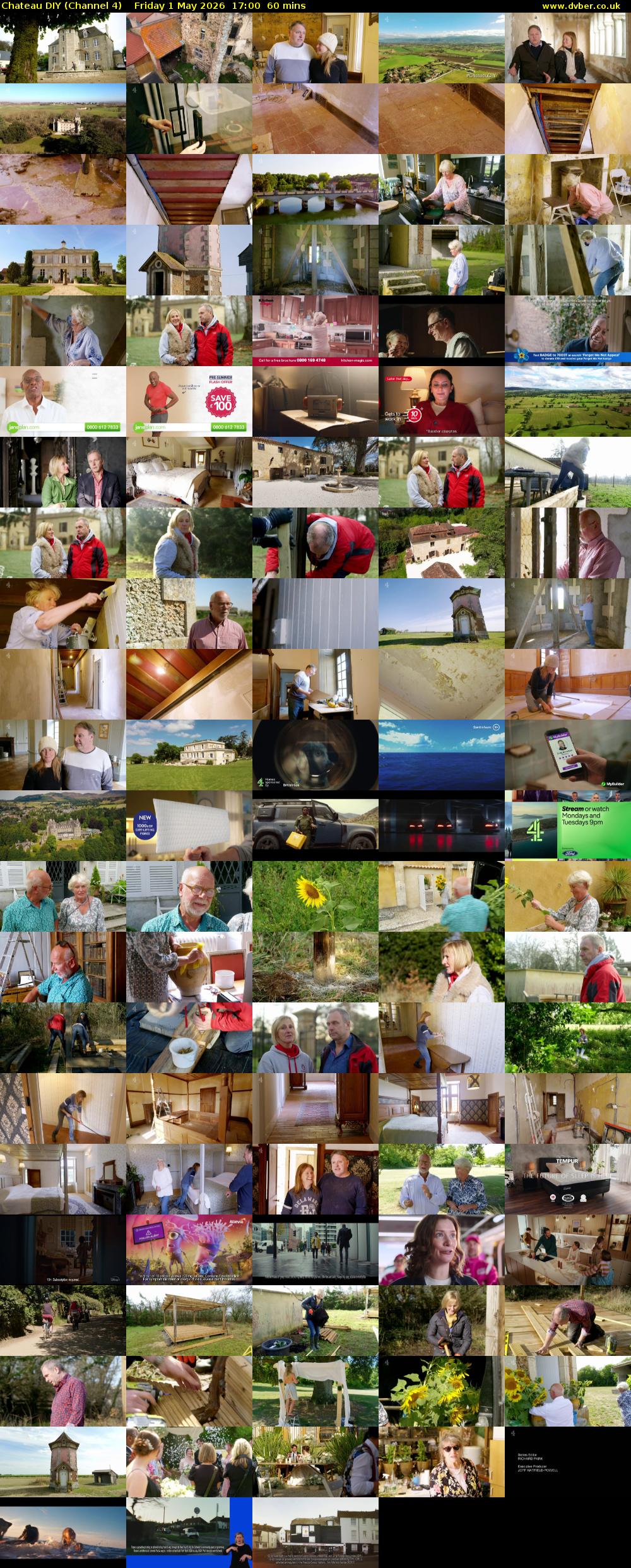 Chateau DIY (Channel 4) Friday 1 May 2026 17:00 - 18:00