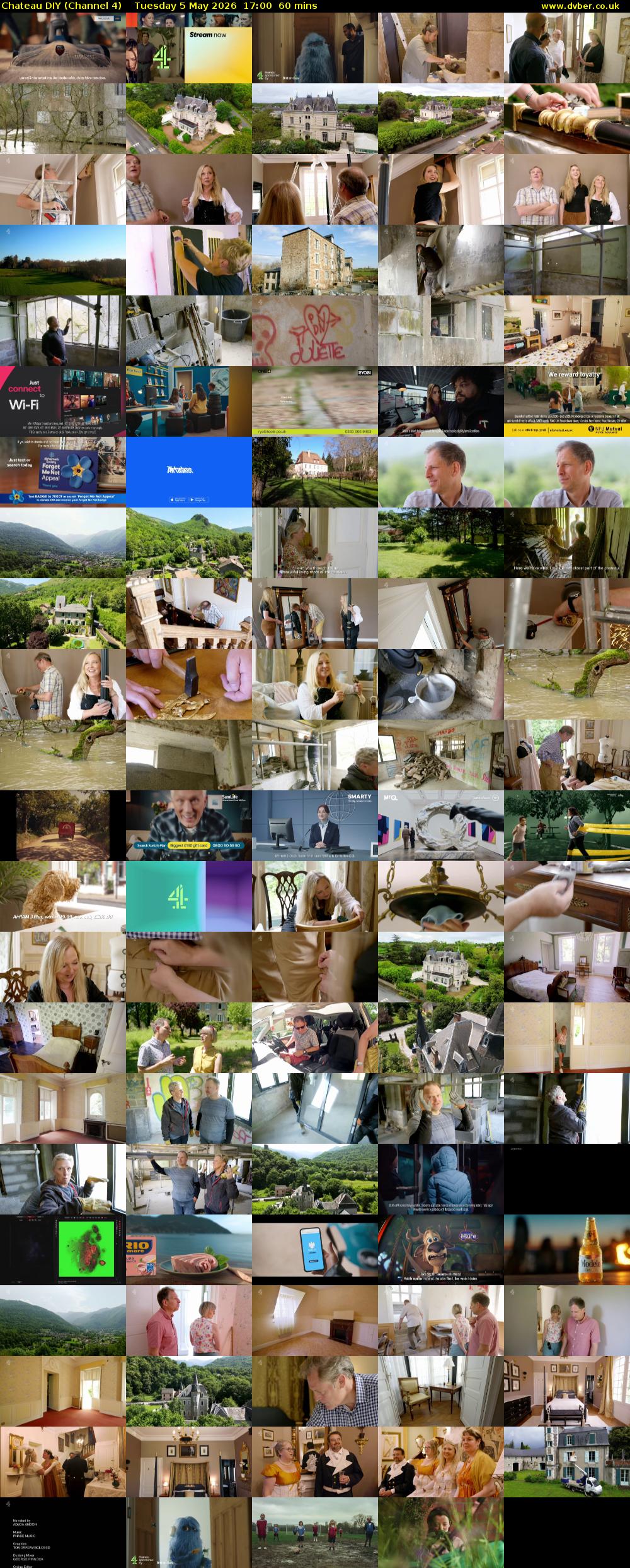 Chateau DIY (Channel 4) Tuesday 5 May 2026 17:00 - 18:00