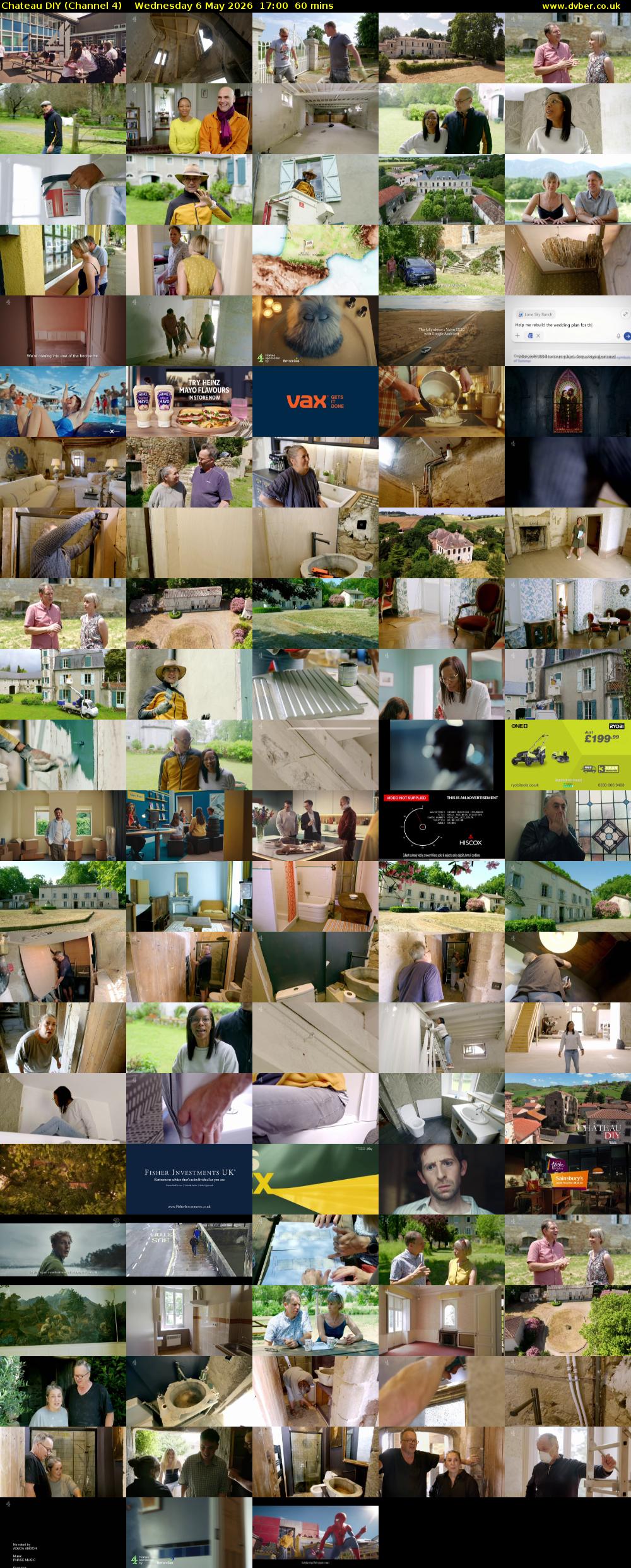 Chateau DIY (Channel 4) Wednesday 6 May 2026 17:00 - 18:00