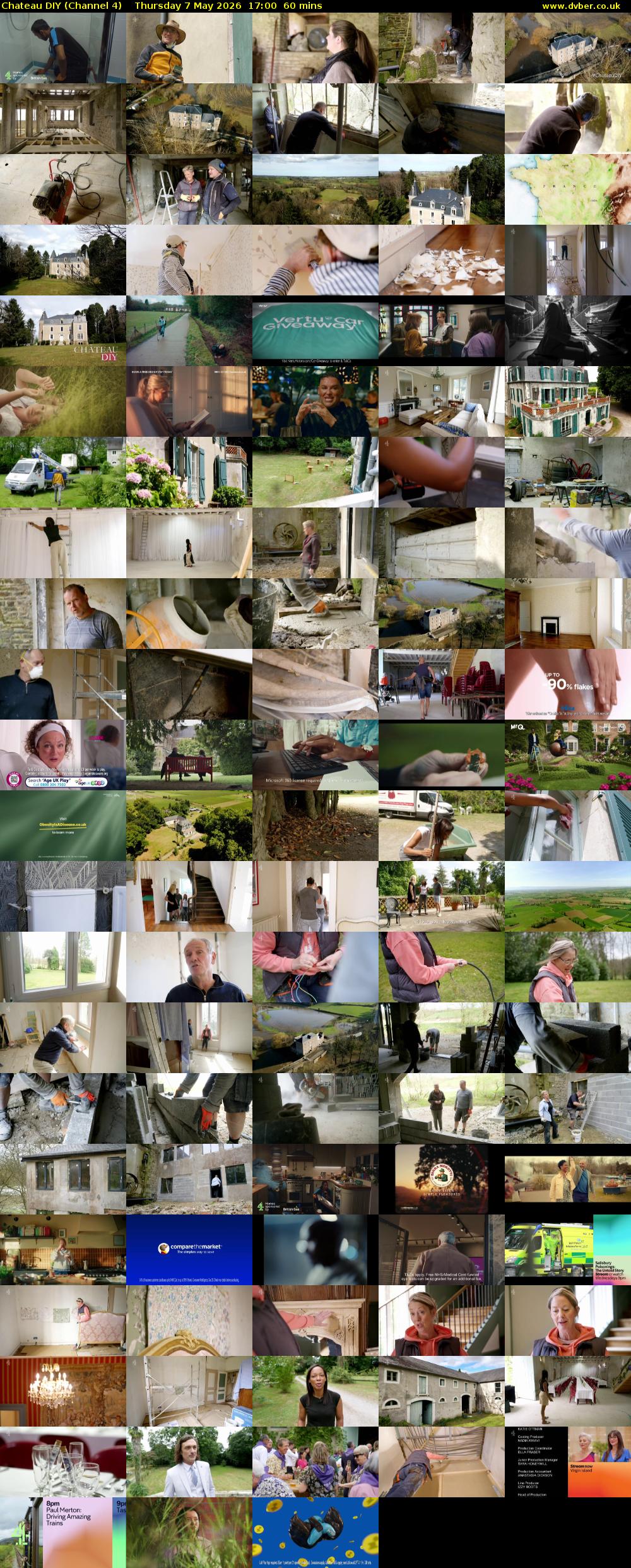 Chateau DIY (Channel 4) Thursday 7 May 2026 17:00 - 18:00