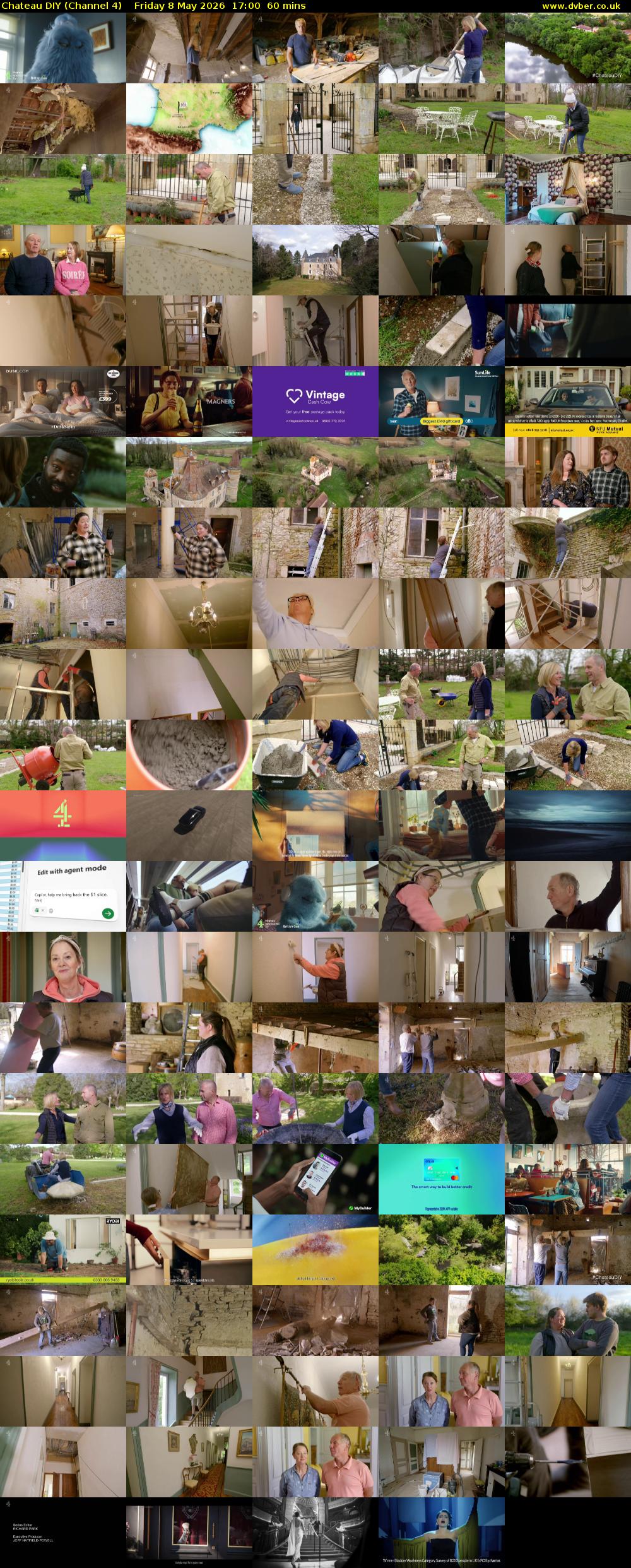 Chateau DIY (Channel 4) Friday 8 May 2026 17:00 - 18:00