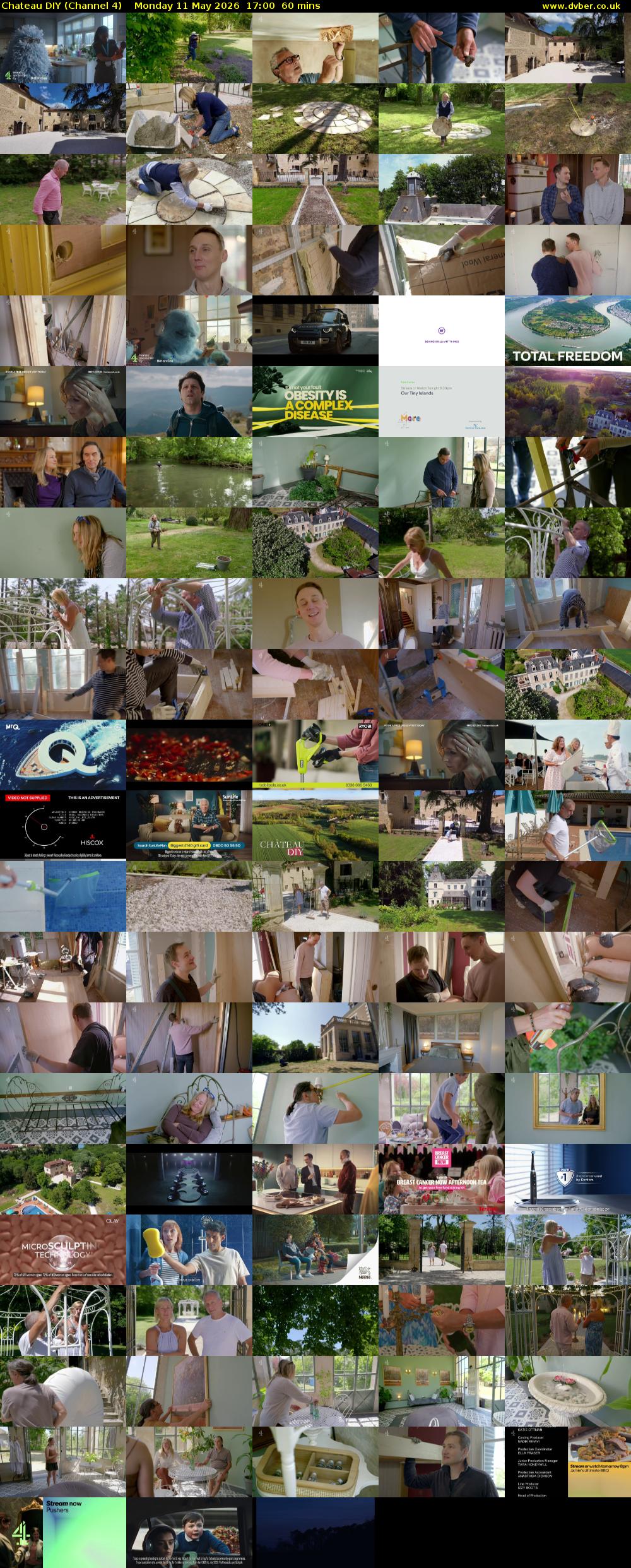Chateau DIY (Channel 4) Monday 11 May 2026 17:00 - 18:00