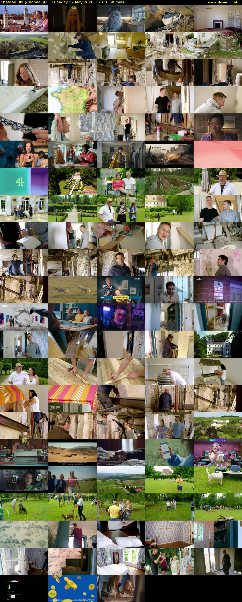 Chateau DIY (Channel 4) Tuesday 12 May 2026 17:00 - 18:00