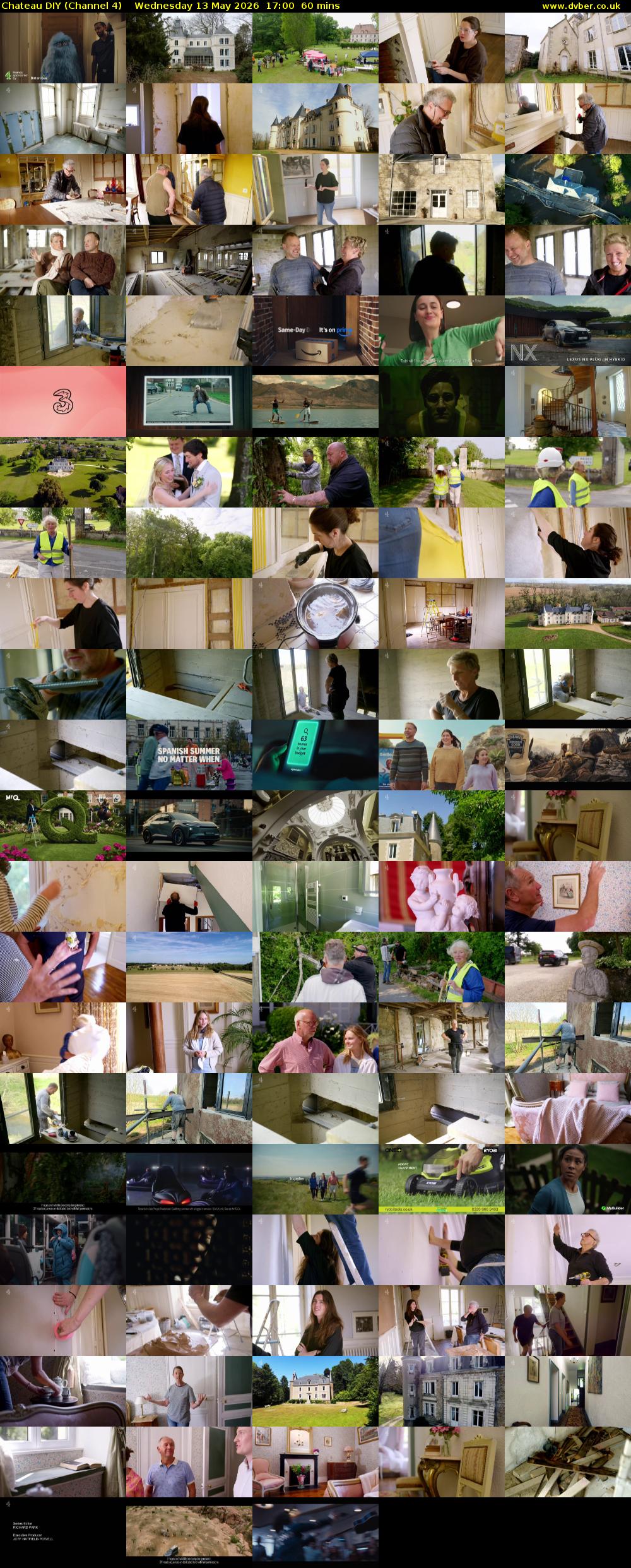 Chateau DIY (Channel 4) Wednesday 13 May 2026 17:00 - 18:00