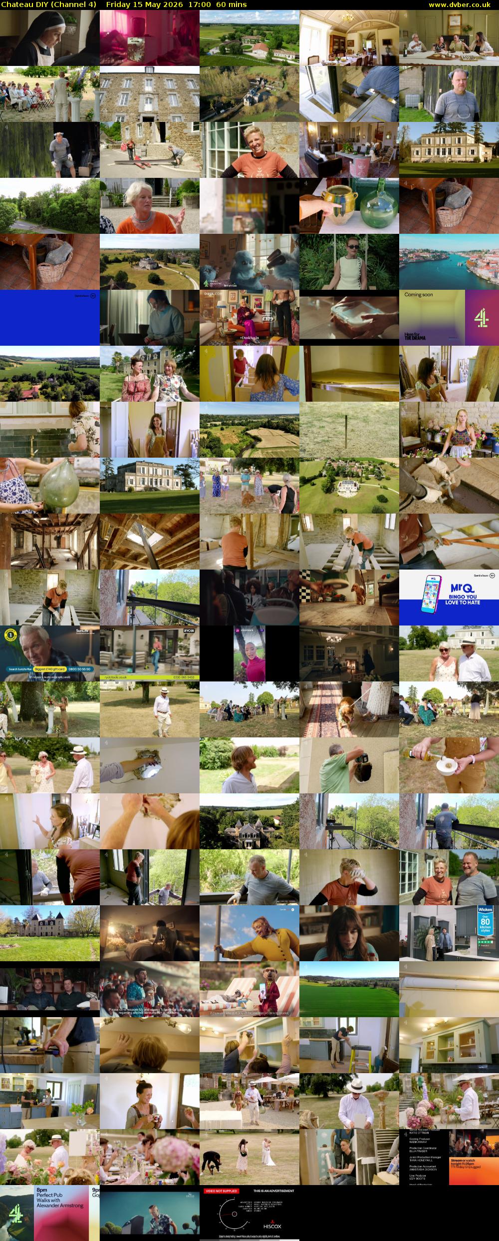 Chateau DIY (Channel 4) Friday 15 May 2026 17:00 - 18:00