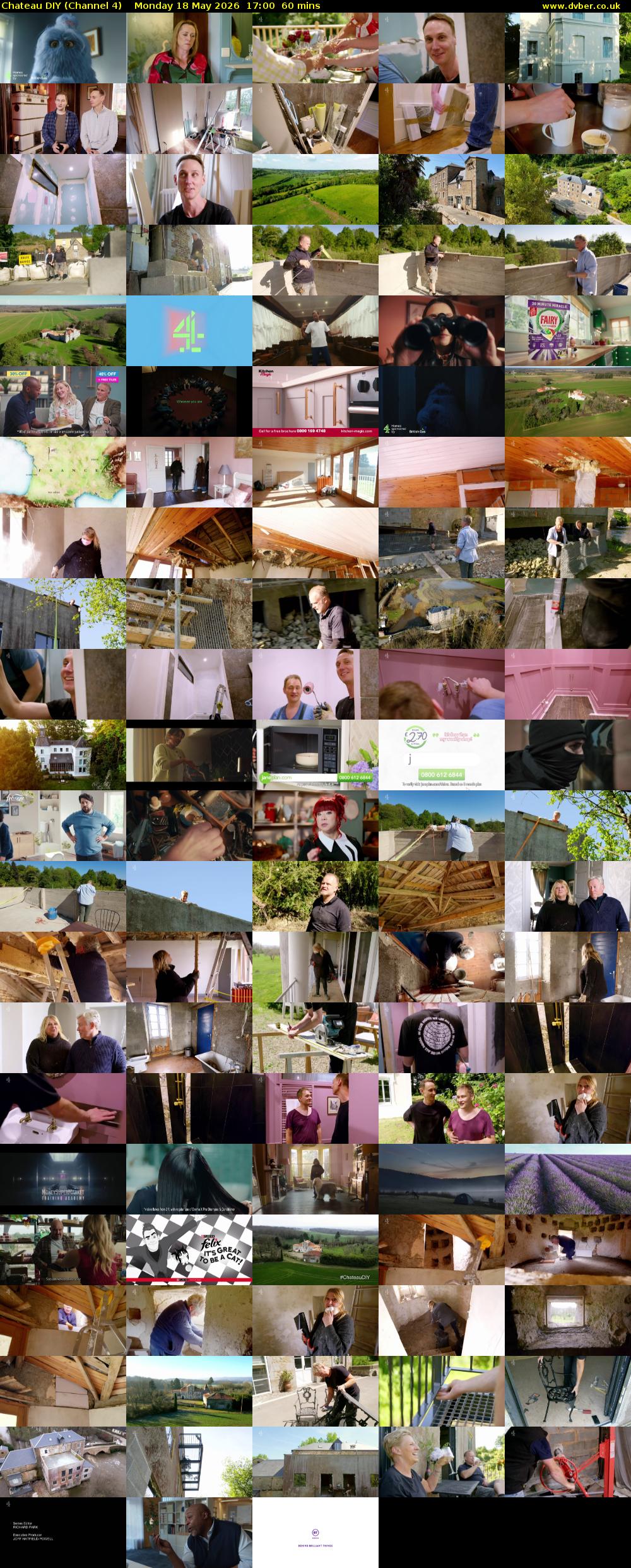 Chateau DIY (Channel 4) Monday 18 May 2026 17:00 - 18:00