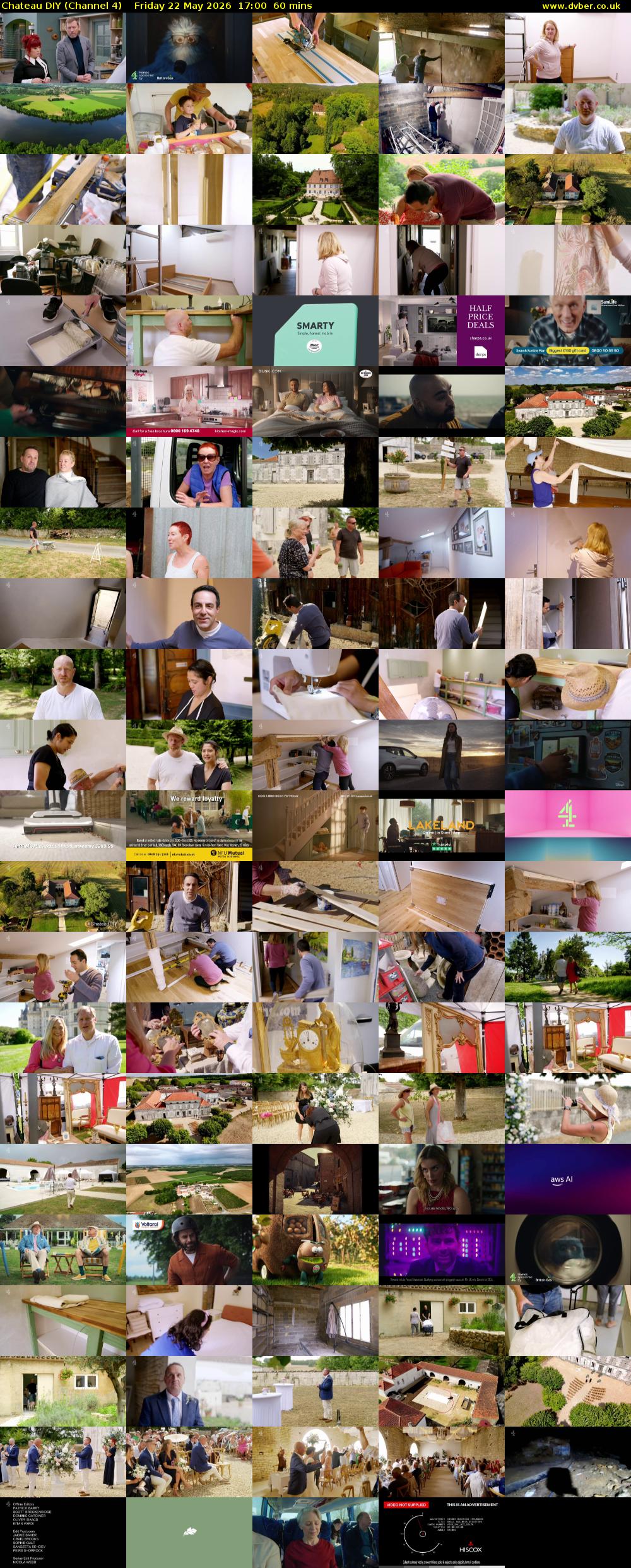 Chateau DIY (Channel 4) Friday 22 May 2026 17:00 - 18:00
