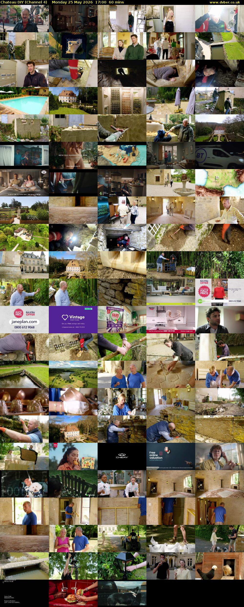 Chateau DIY (Channel 4) Monday 25 May 2026 17:00 - 18:00