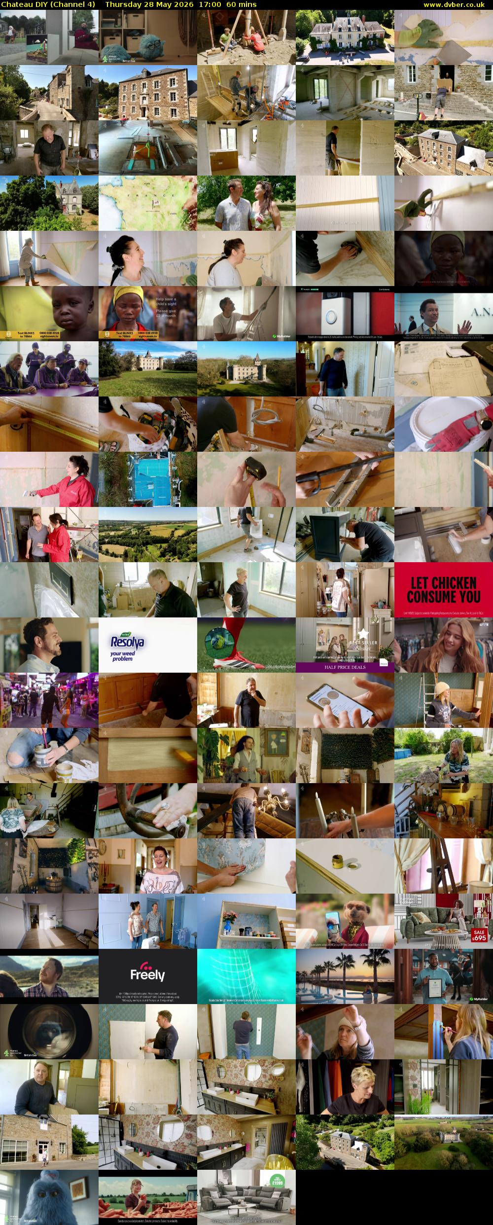 Chateau DIY (Channel 4) Thursday 28 May 2026 17:00 - 18:00