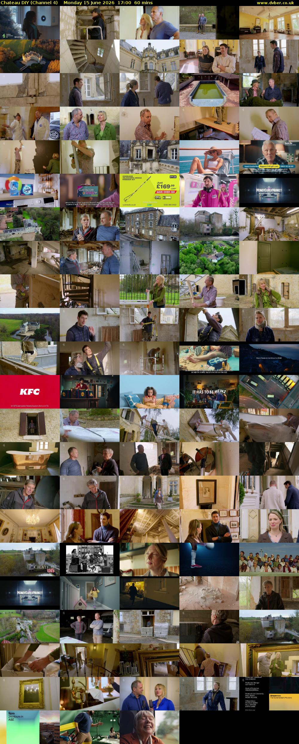 Chateau DIY (Channel 4) Monday 15 June 2026 17:00 - 18:00