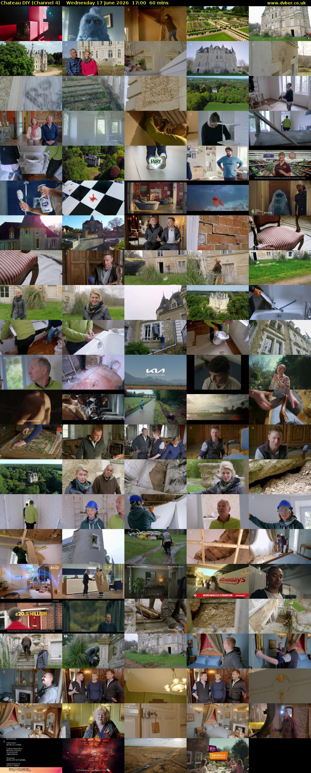 Chateau DIY (Channel 4) Wednesday 17 June 2026 17:00 - 18:00
