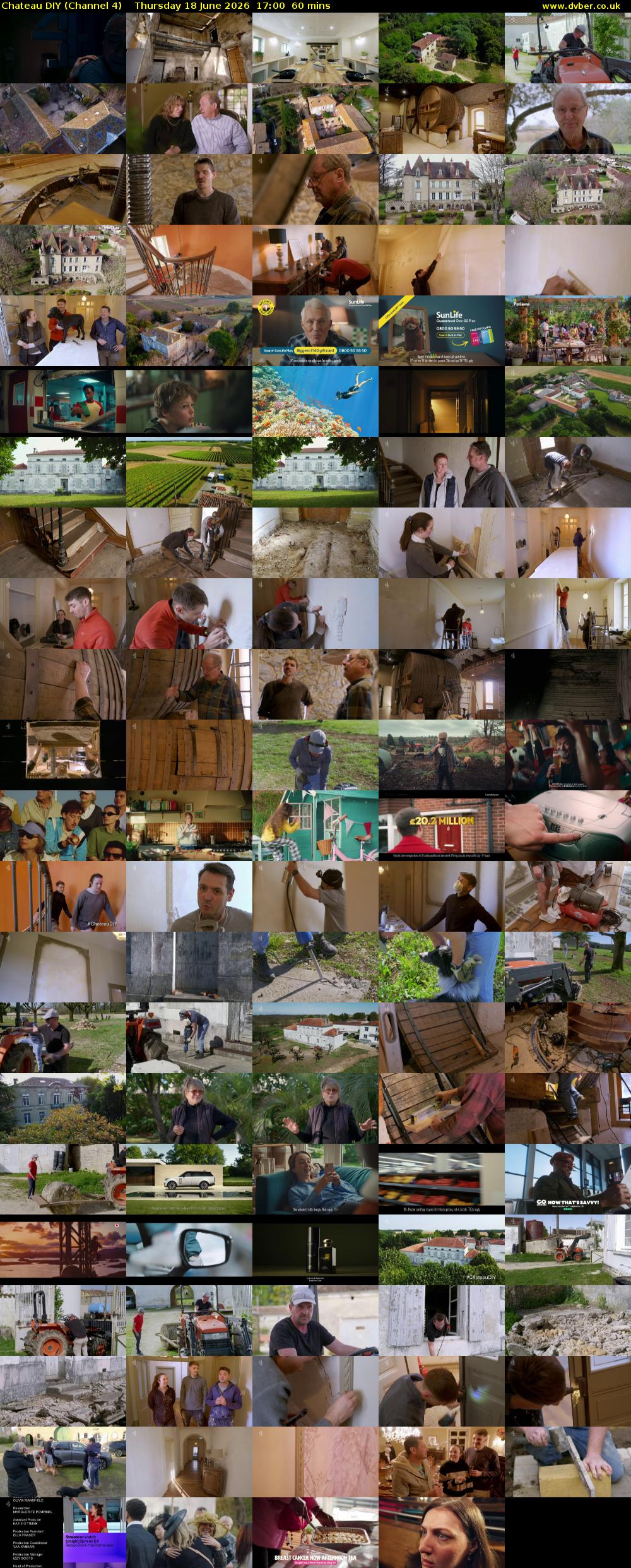 Chateau DIY (Channel 4) Thursday 18 June 2026 17:00 - 18:00