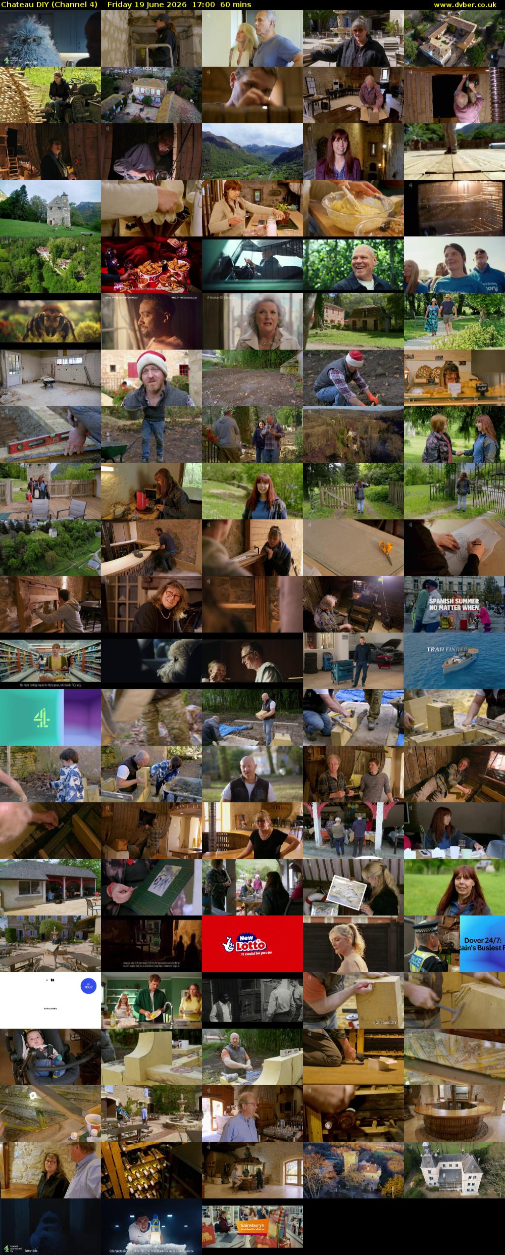 Chateau DIY (Channel 4) Friday 19 June 2026 17:00 - 18:00