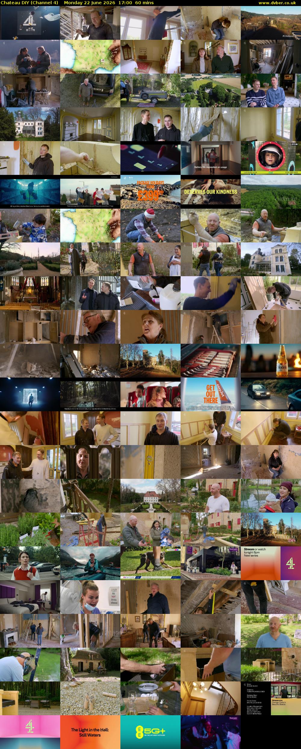 Chateau DIY (Channel 4) Monday 22 June 2026 17:00 - 18:00