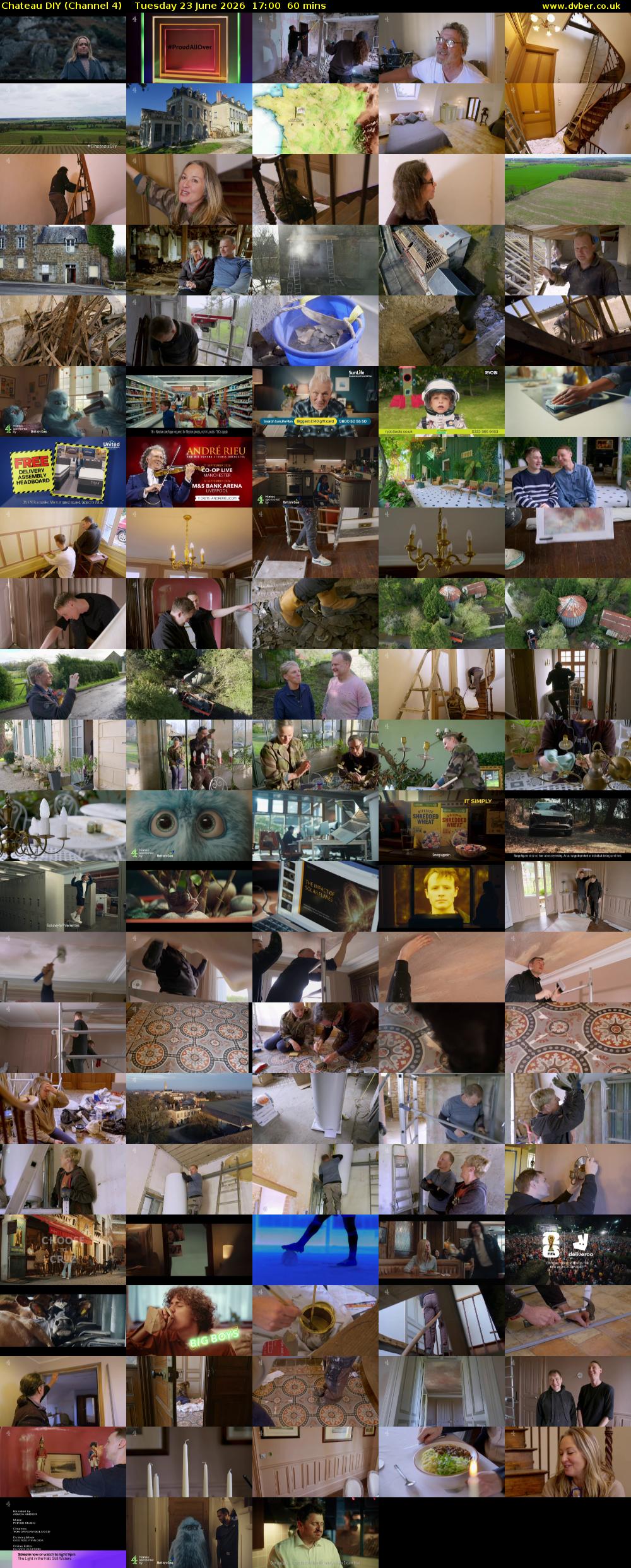 Chateau DIY (Channel 4) Tuesday 23 June 2026 17:00 - 18:00
