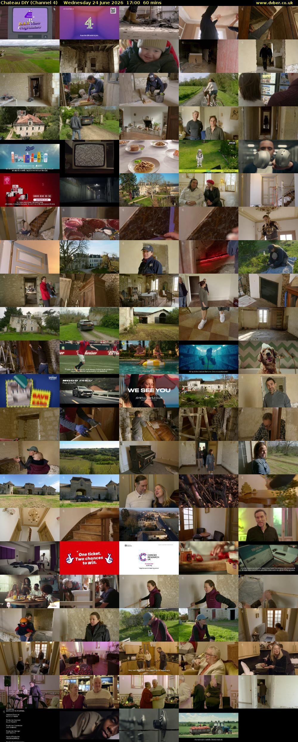 Chateau DIY (Channel 4) Wednesday 24 June 2026 17:00 - 18:00