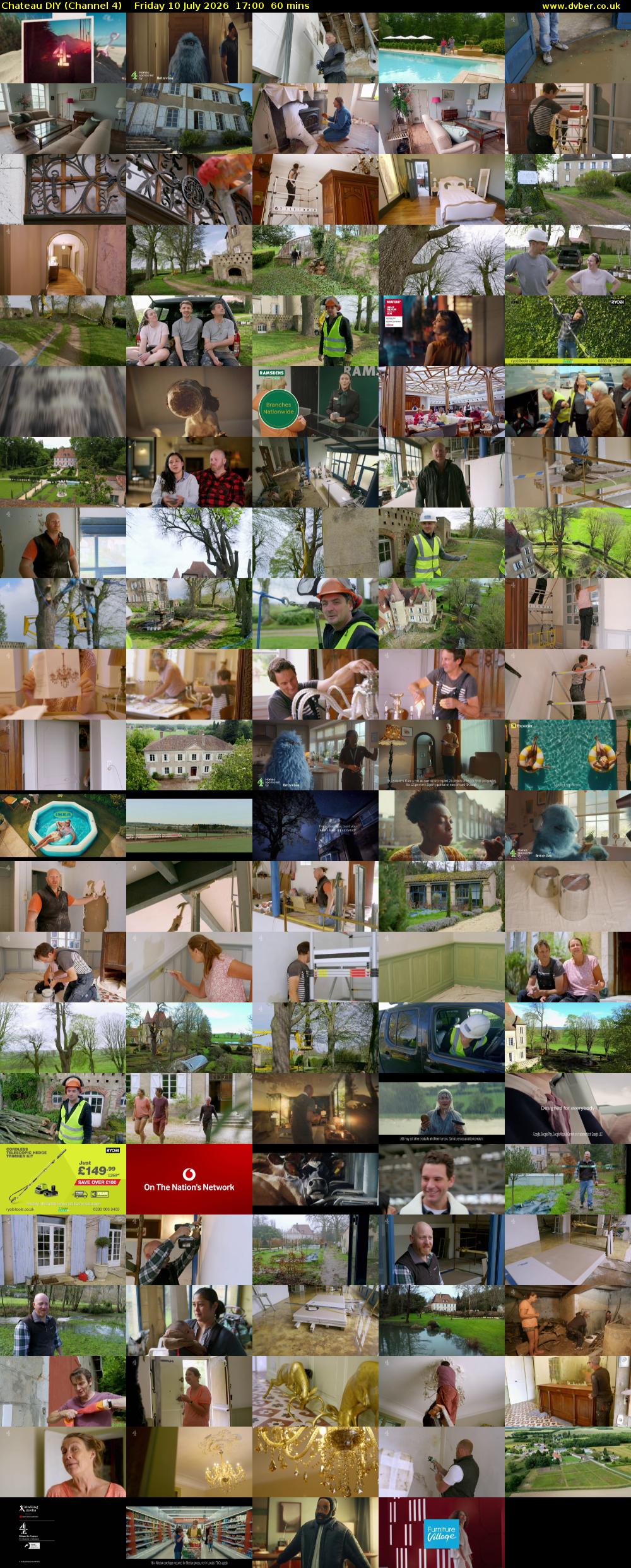Chateau DIY (Channel 4) Friday 10 July 2026 17:00 - 18:00