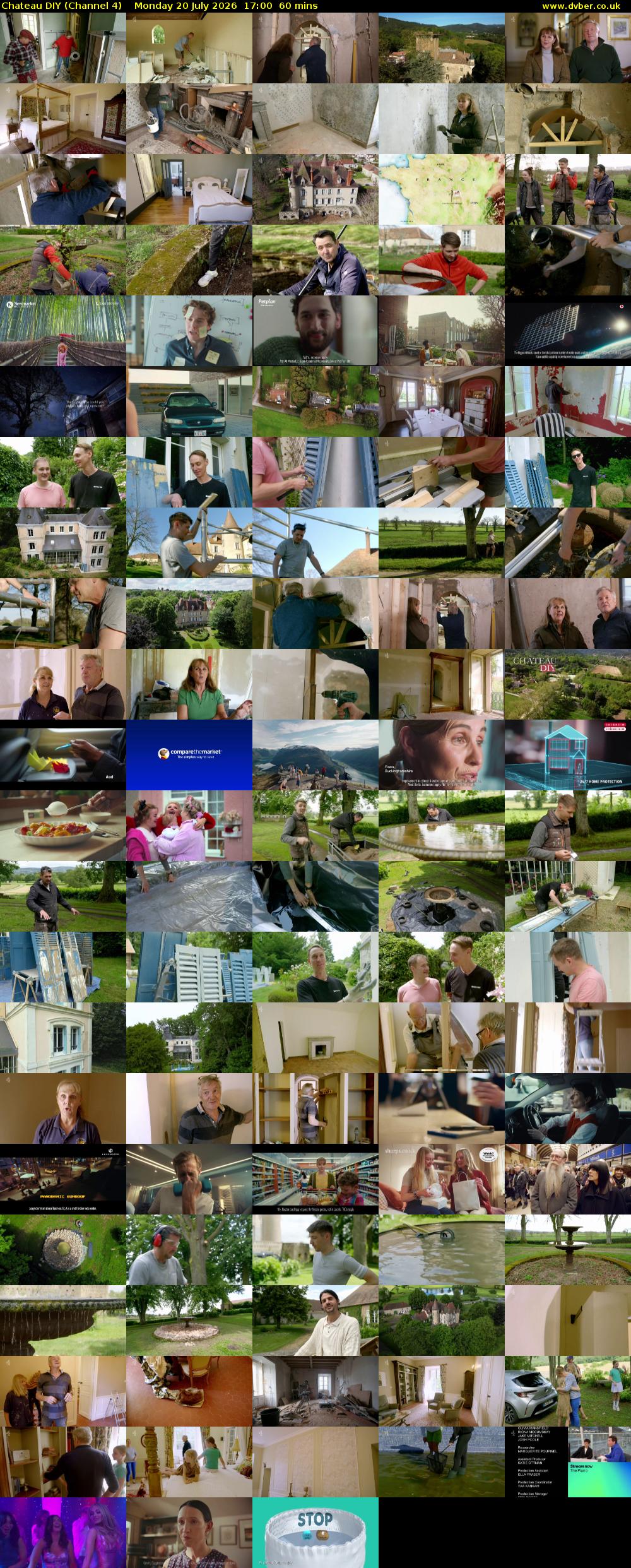 Chateau DIY (Channel 4) Monday 20 July 2026 17:00 - 18:00
