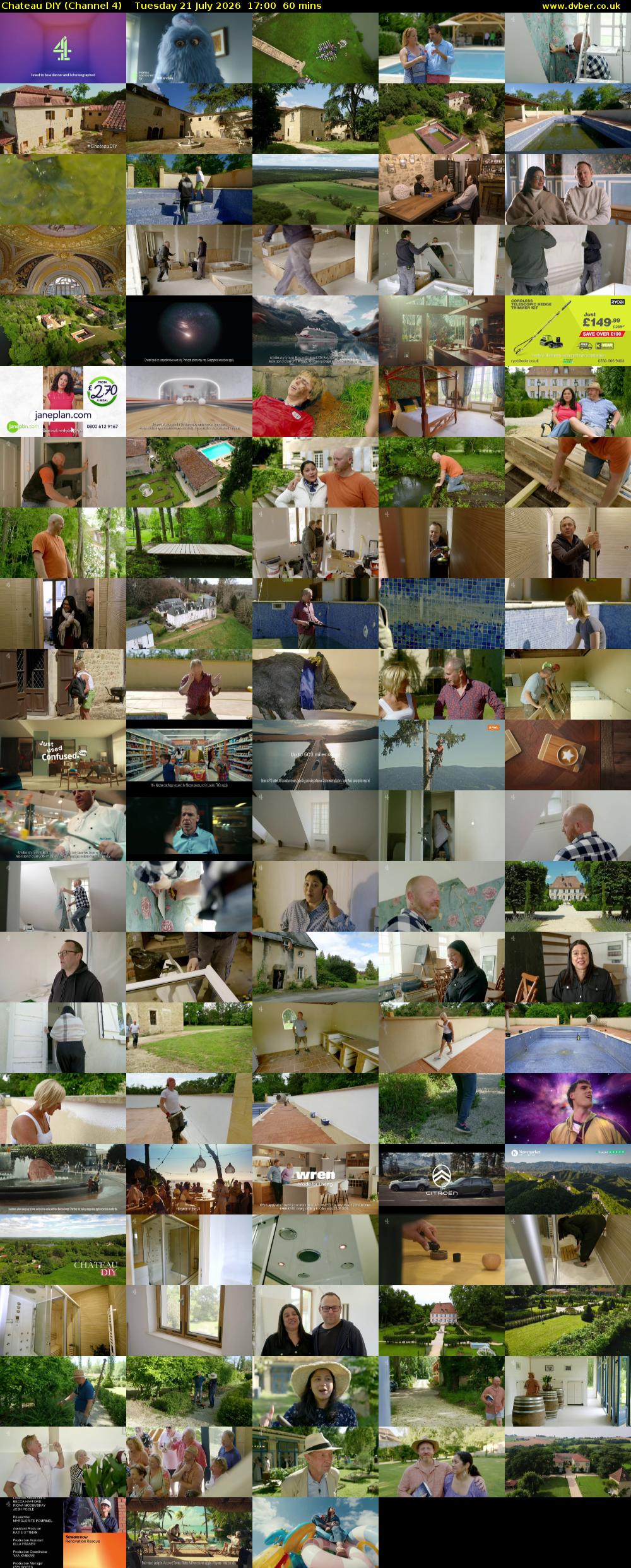 Chateau DIY (Channel 4) Tuesday 21 July 2026 17:00 - 18:00