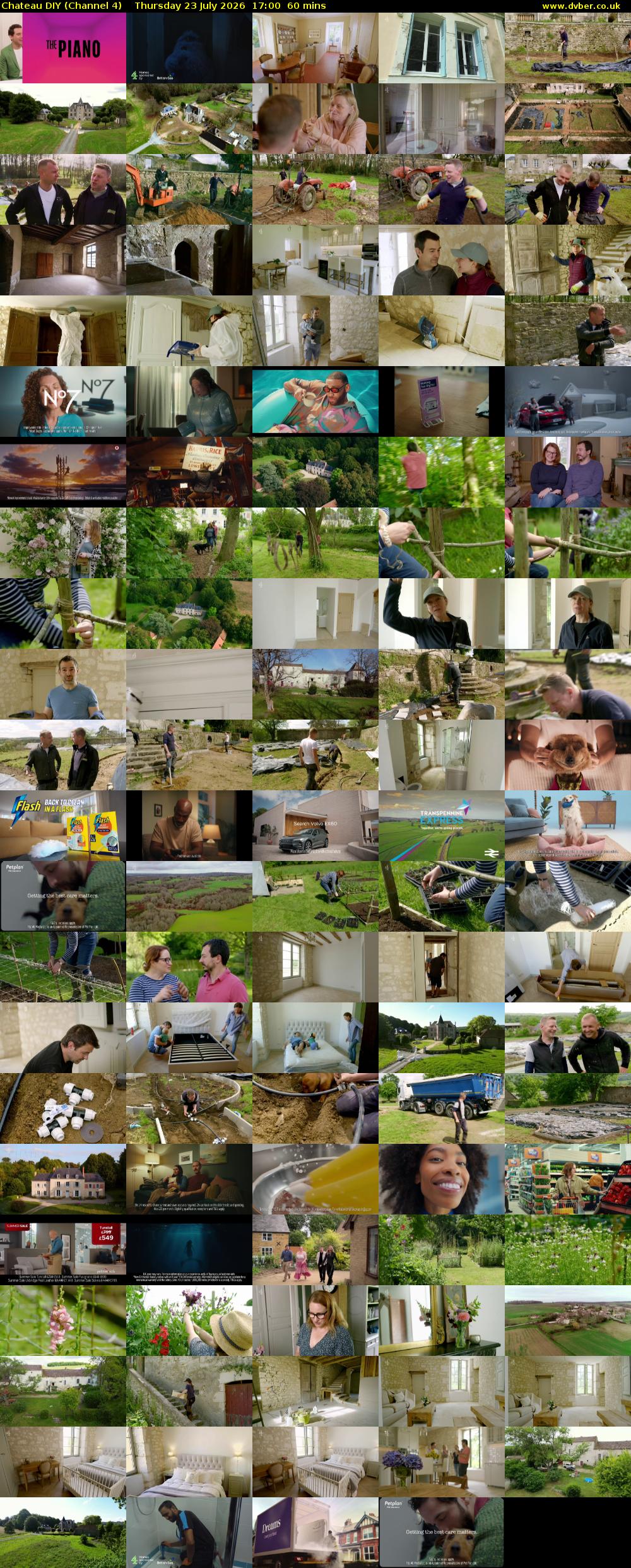 Chateau DIY (Channel 4) Thursday 23 July 2026 17:00 - 18:00