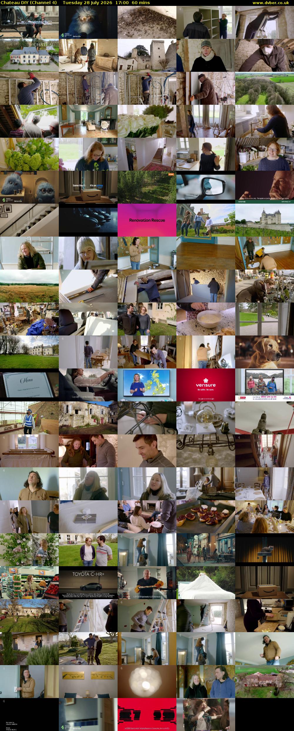 Chateau DIY (Channel 4) Tuesday 28 July 2026 17:00 - 18:00