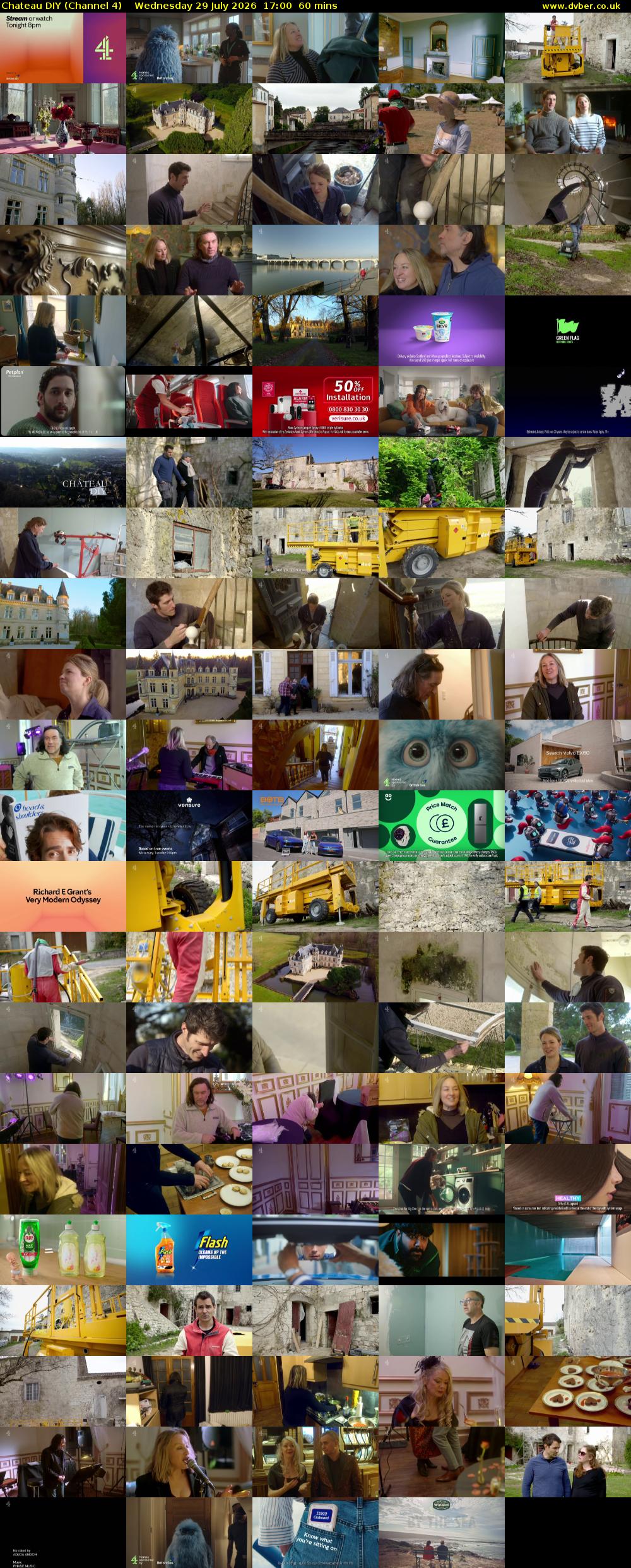Chateau DIY (Channel 4) Wednesday 29 July 2026 17:00 - 18:00