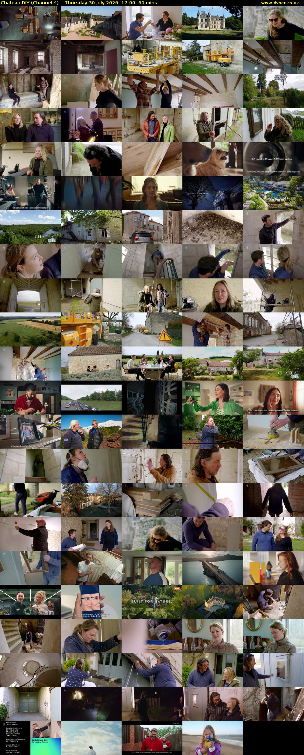 Chateau DIY (Channel 4) Thursday 30 July 2026 17:00 - 18:00