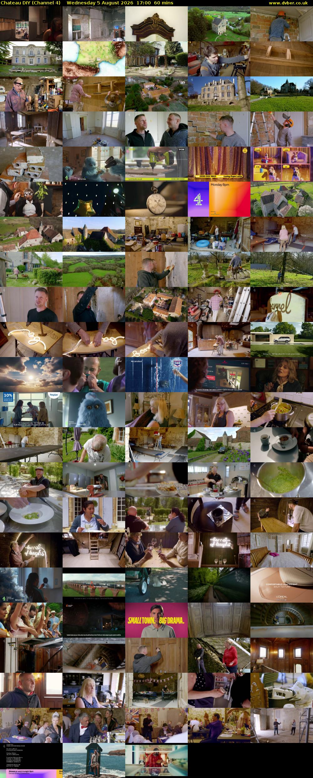 Chateau DIY (Channel 4) Wednesday 5 August 2026 17:00 - 18:00