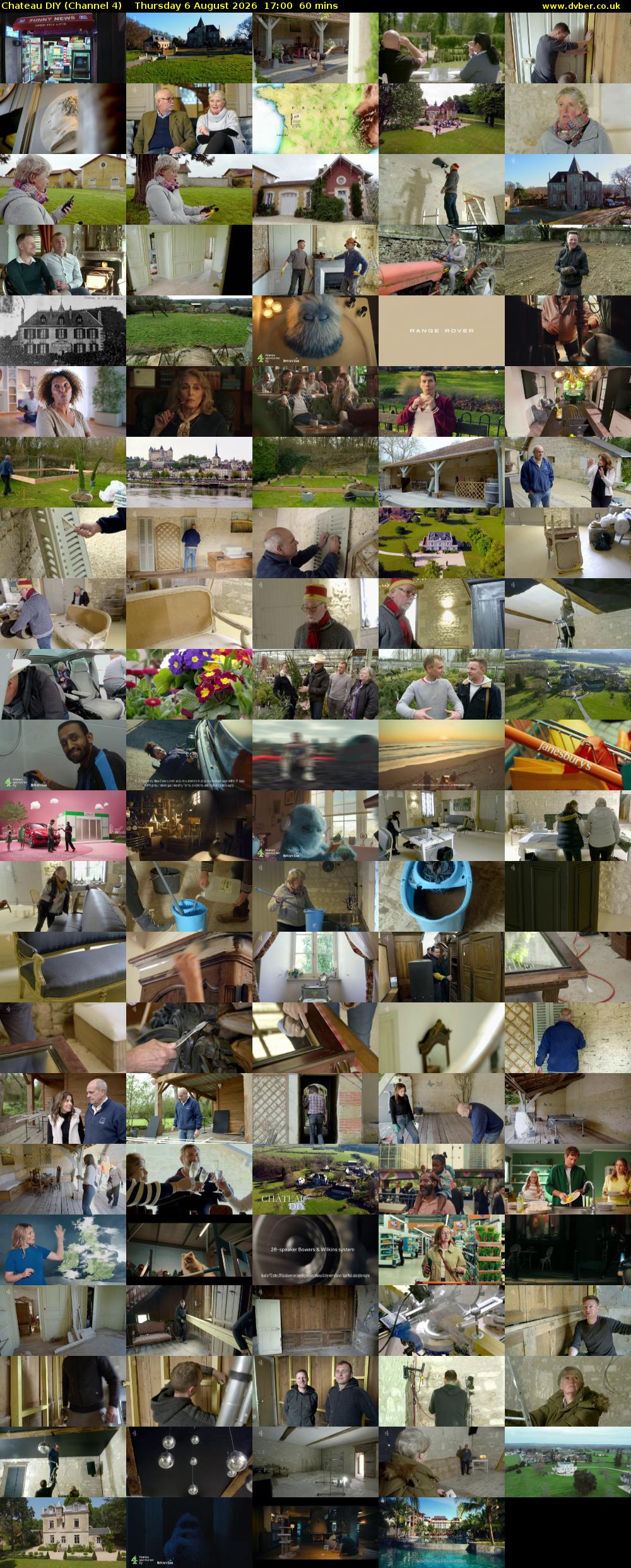Chateau DIY (Channel 4) Thursday 6 August 2026 17:00 - 18:00
