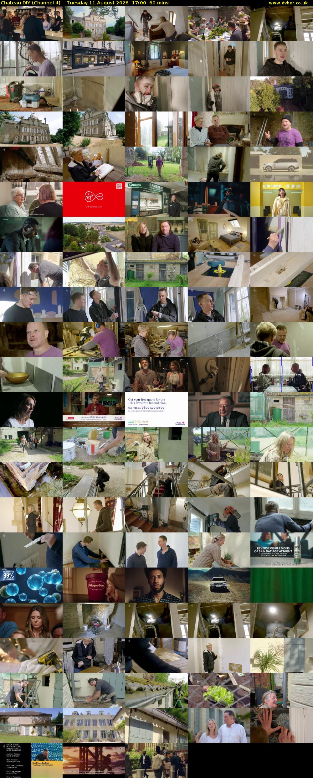 Chateau DIY (Channel 4) Tuesday 11 August 2026 17:00 - 18:00