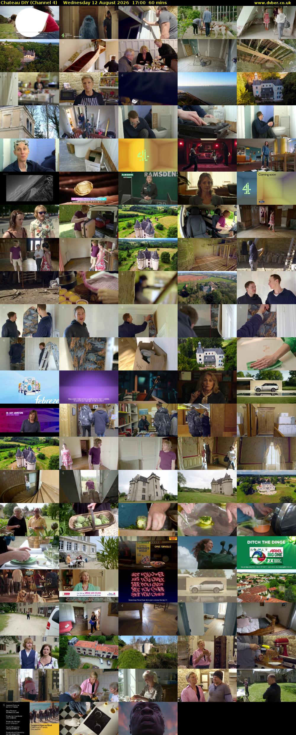 Chateau DIY (Channel 4) Wednesday 12 August 2026 17:00 - 18:00