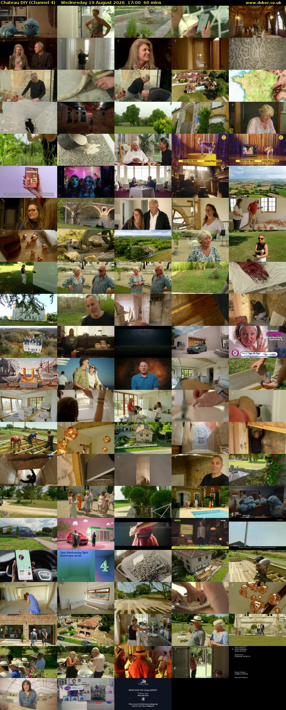 Chateau DIY (Channel 4) Wednesday 19 August 2026 17:00 - 18:00