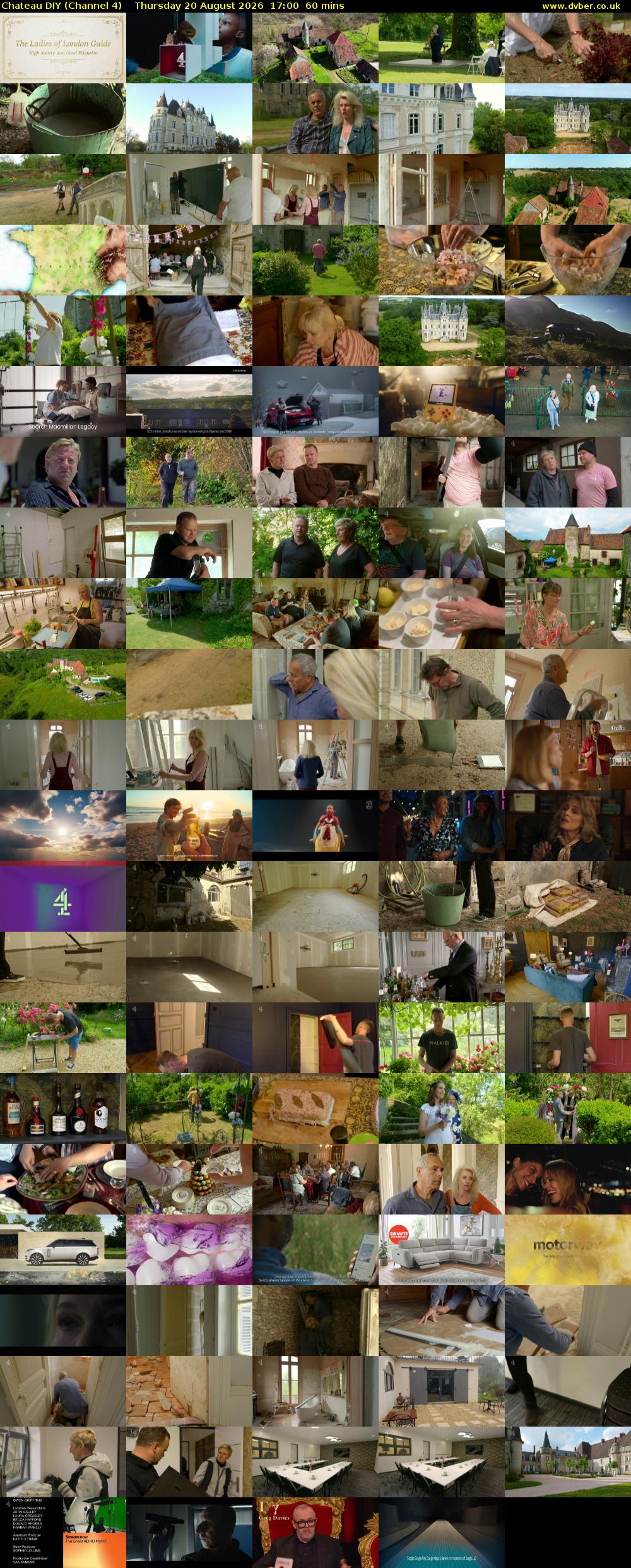 Chateau DIY (Channel 4) Thursday 20 August 2026 17:00 - 18:00