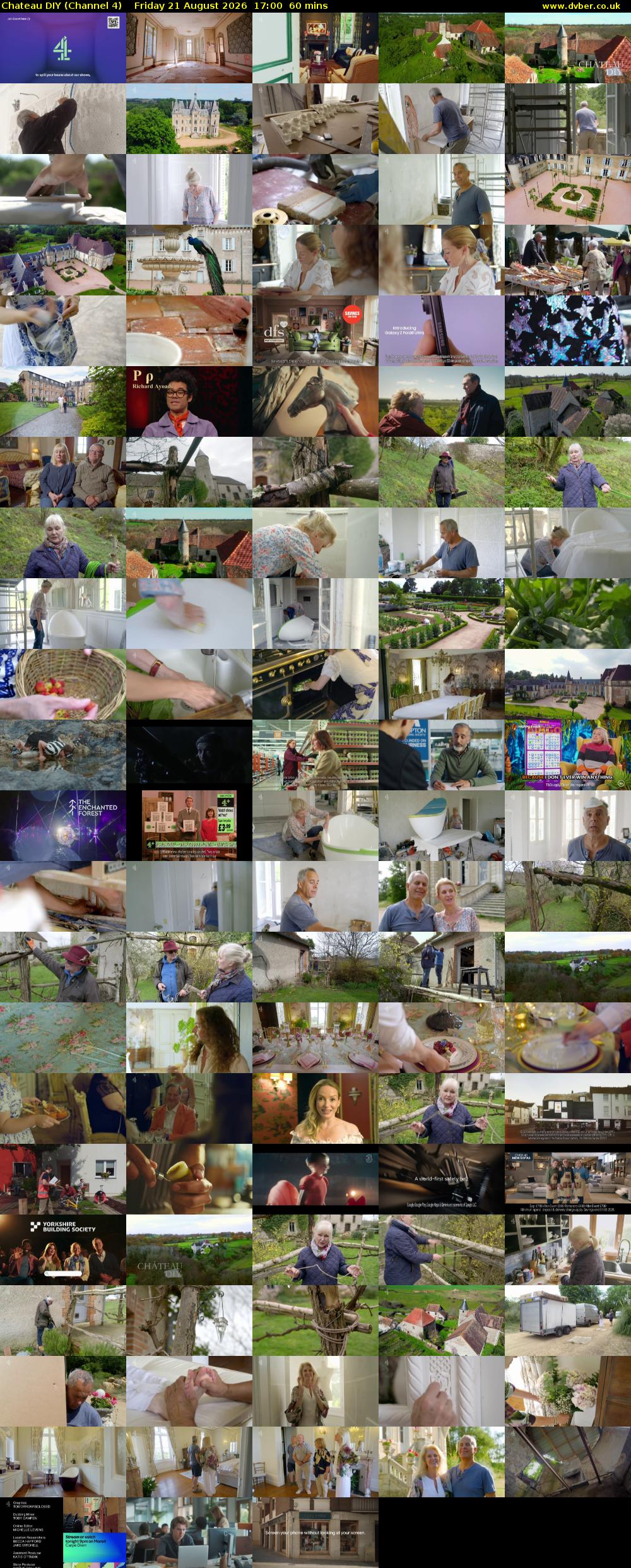 Chateau DIY (Channel 4) Friday 21 August 2026 17:00 - 18:00