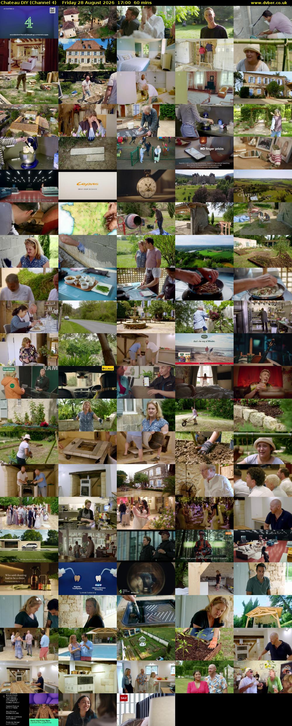 Chateau DIY (Channel 4) Friday 28 August 2026 17:00 - 18:00