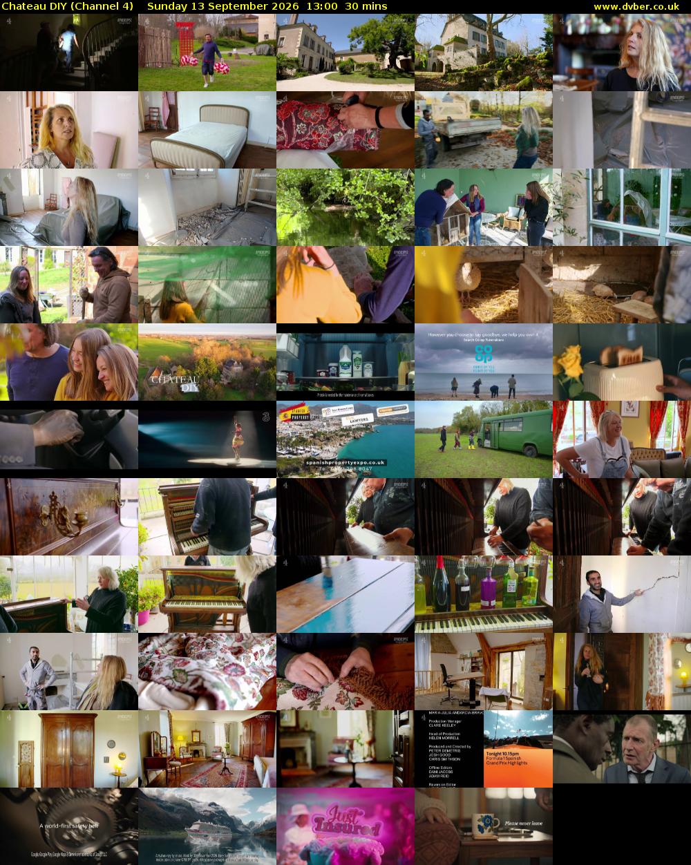 Chateau DIY (Channel 4) Sunday 13 September 2026 13:00 - 13:30