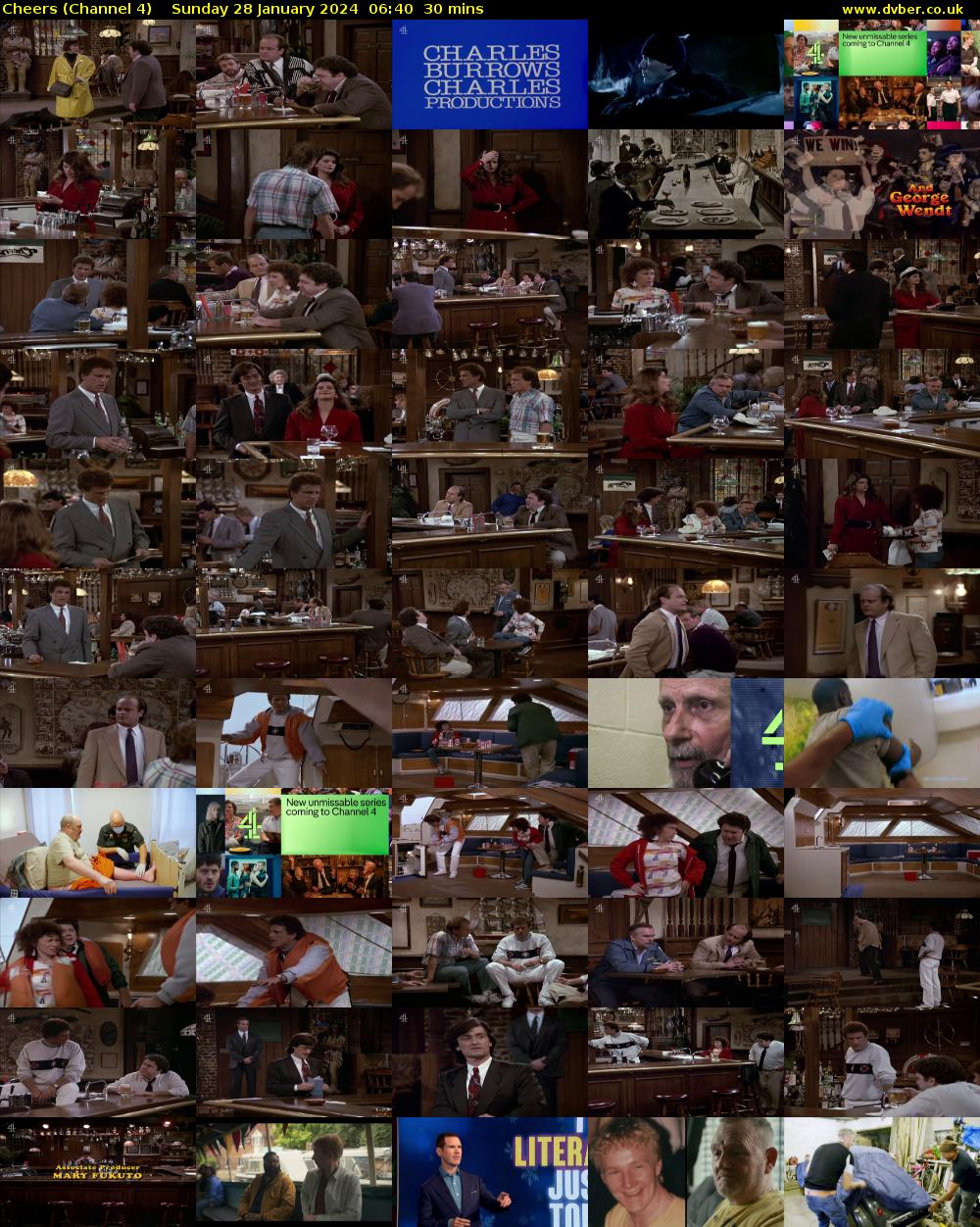 Cheers (Channel 4) Sunday 28 January 2024 06:40 - 07:10