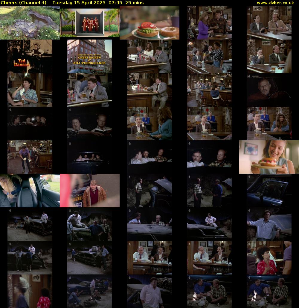 Cheers (Channel 4) Tuesday 15 April 2025 07:45 - 08:10