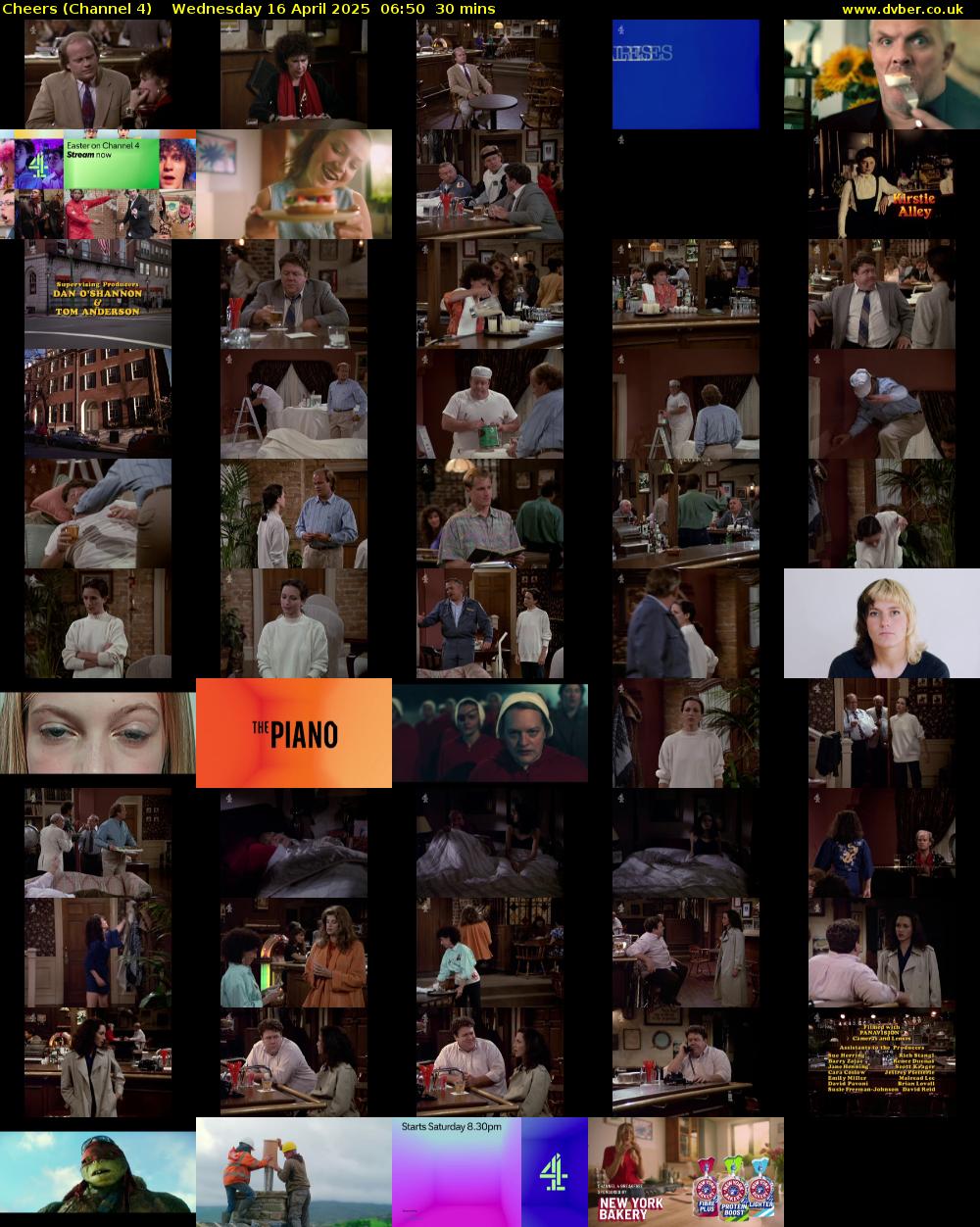 Cheers (Channel 4) Wednesday 16 April 2025 06:50 - 07:20