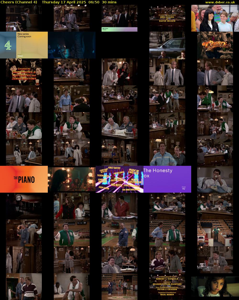 Cheers (Channel 4) Thursday 17 April 2025 06:50 - 07:20
