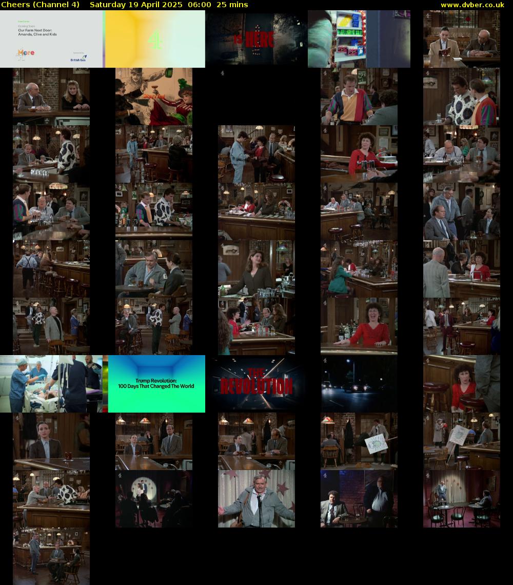 Cheers (Channel 4) Saturday 19 April 2025 06:00 - 06:25