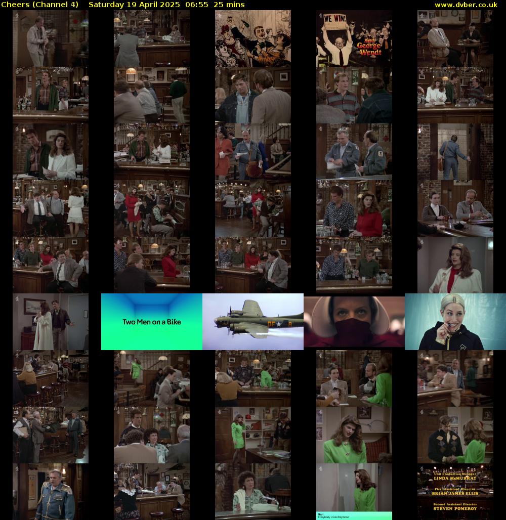 Cheers (Channel 4) Saturday 19 April 2025 06:55 - 07:20