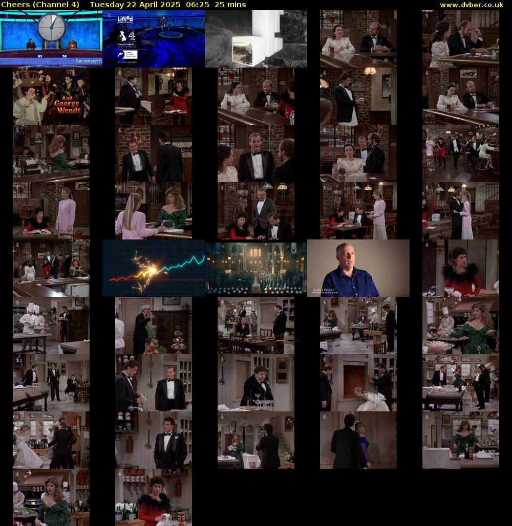 Cheers (Channel 4) Tuesday 22 April 2025 06:25 - 06:50