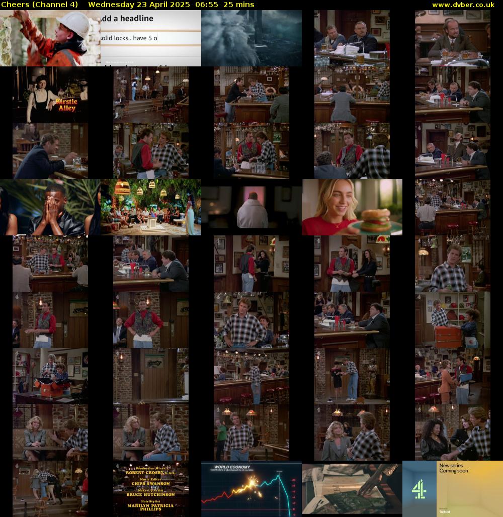 Cheers (Channel 4) Wednesday 23 April 2025 06:55 - 07:20