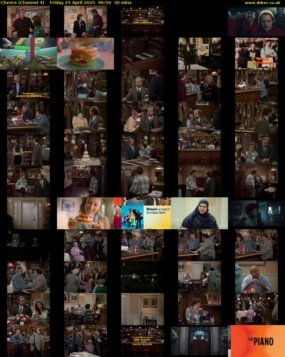 Cheers (Channel 4) Friday 25 April 2025 06:50 - 07:20