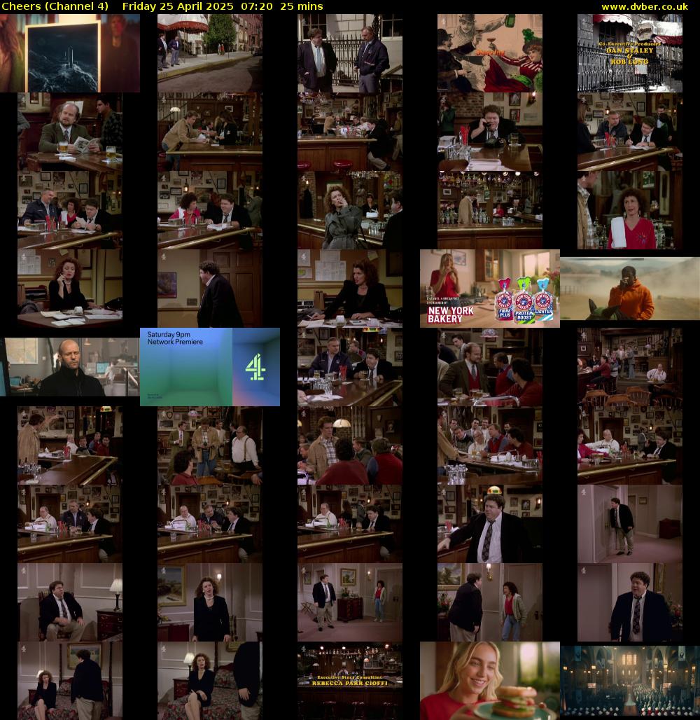 Cheers (Channel 4) Friday 25 April 2025 07:20 - 07:45