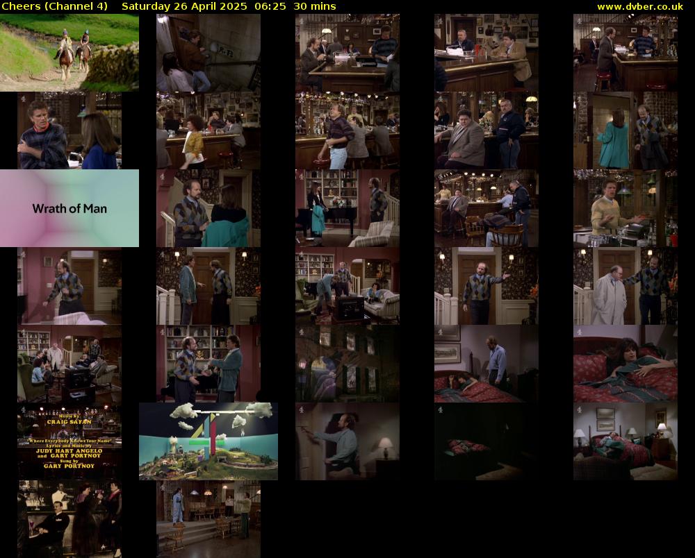 Cheers (Channel 4) Saturday 26 April 2025 06:25 - 06:55