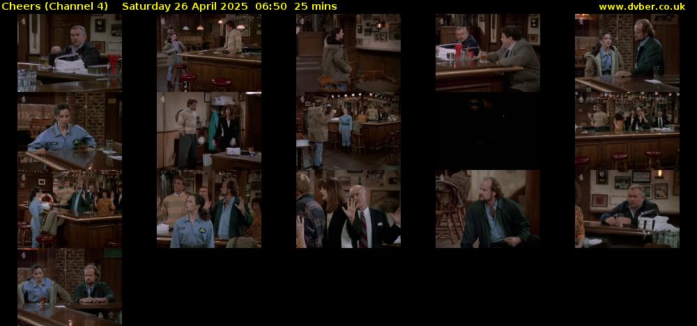 Cheers (Channel 4) Saturday 26 April 2025 06:50 - 07:15