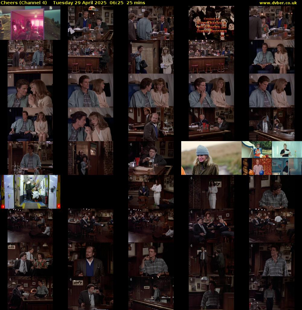 Cheers (Channel 4) Tuesday 29 April 2025 06:25 - 06:50