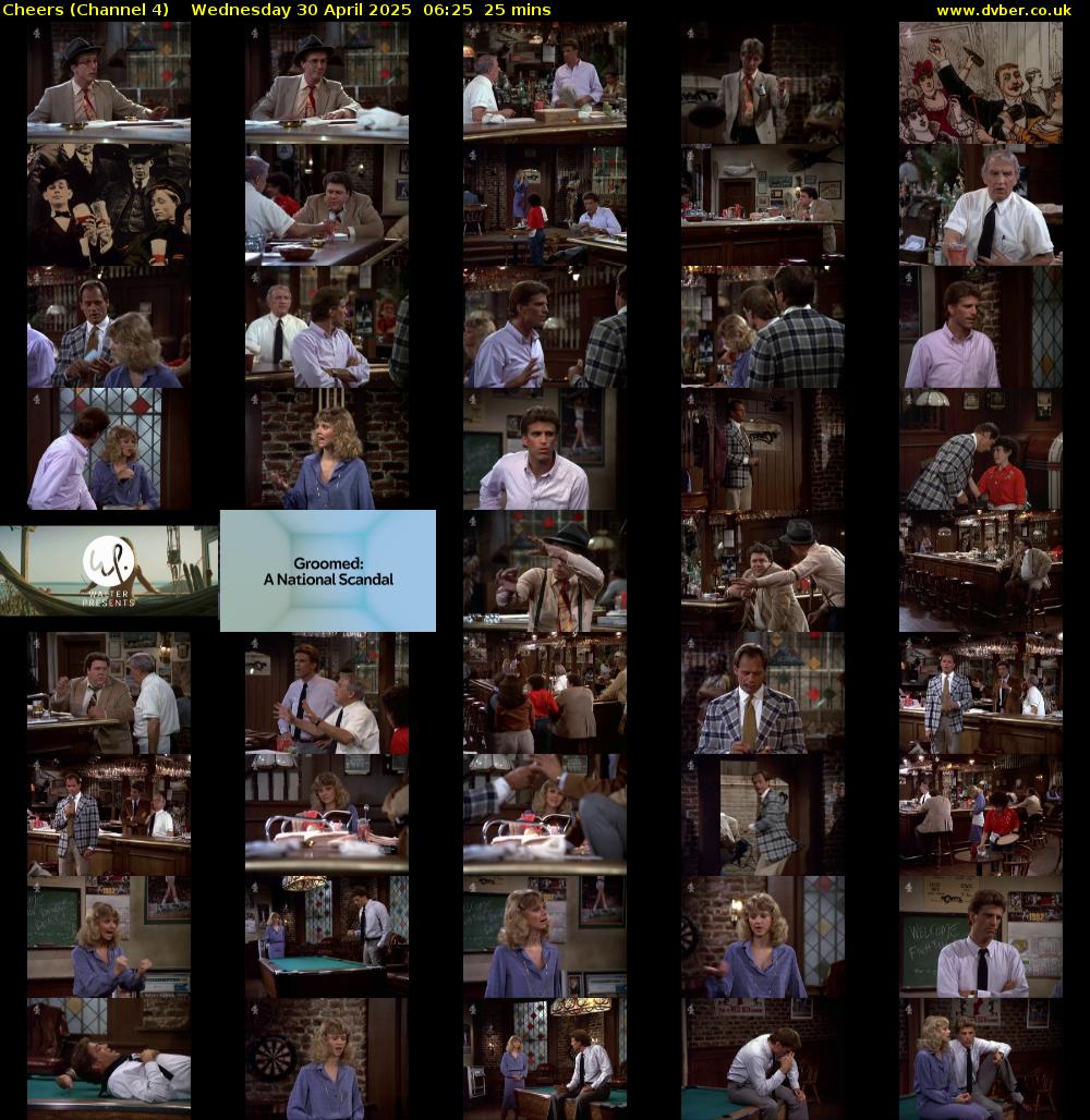 Cheers (Channel 4) Wednesday 30 April 2025 06:25 - 06:50
